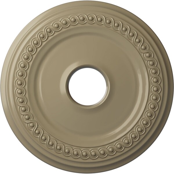 Ekena Millwork Classic Ceiling Medallion (Fits Canopies up to 12 3/4"), 18 5/8"OD 4"ID x 1 1/8"P, Gobi Desert CM19CLGDF - main